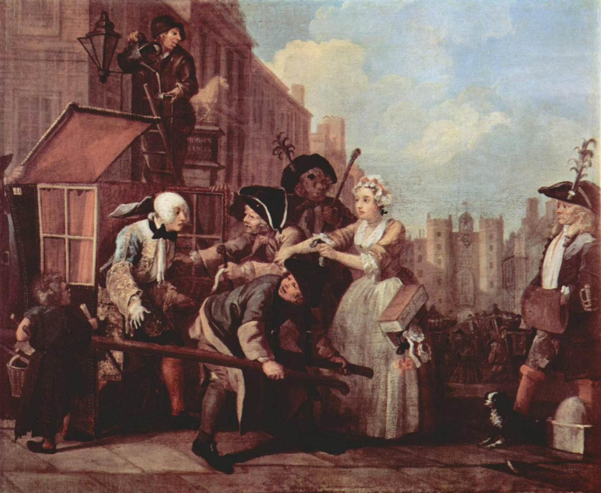 A Rake's Progress IV The Arrest [William Hogarth] Sartle Rogue Art History