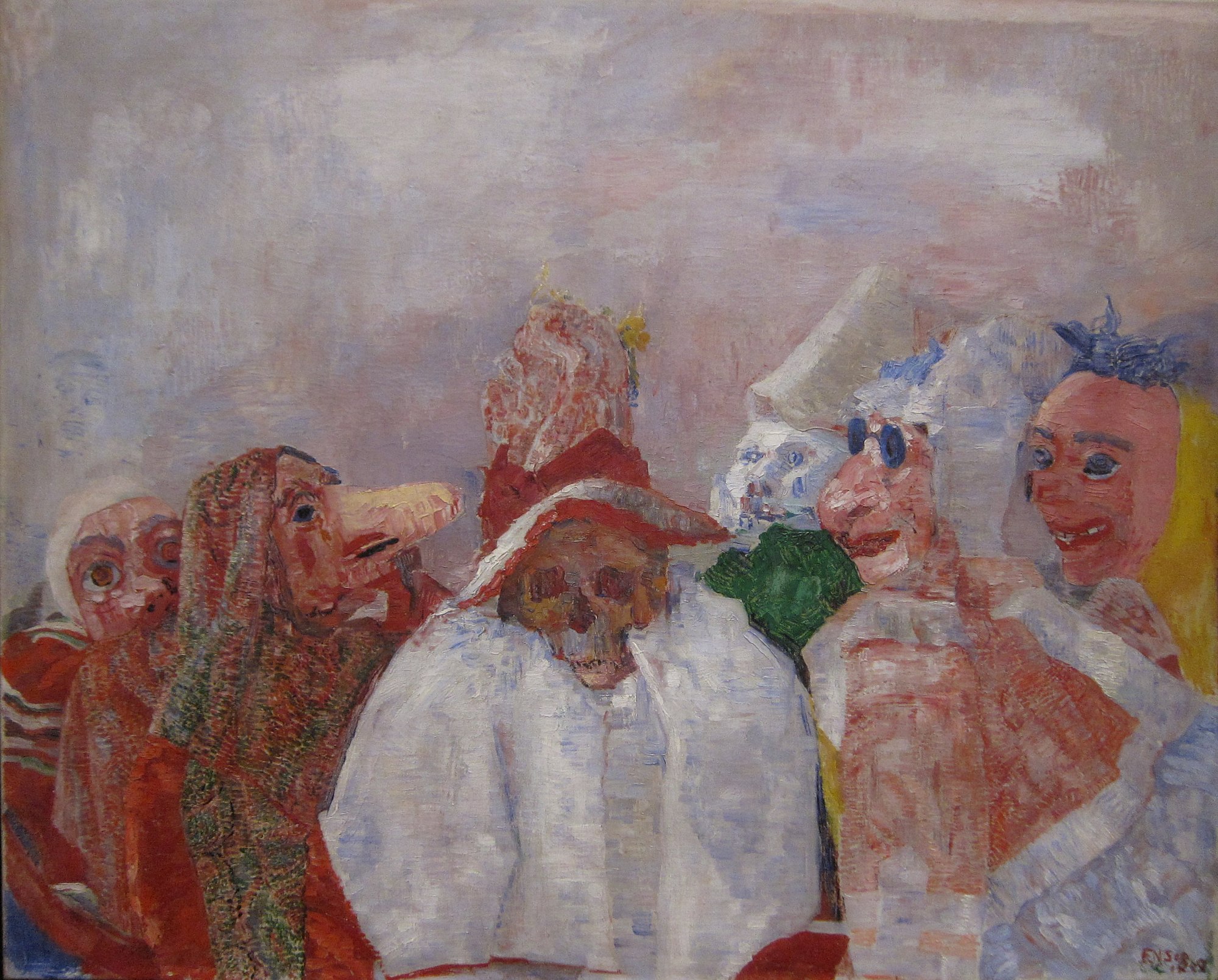 Masks Confronting Death [James Ensor] Sartle Rogue Art History