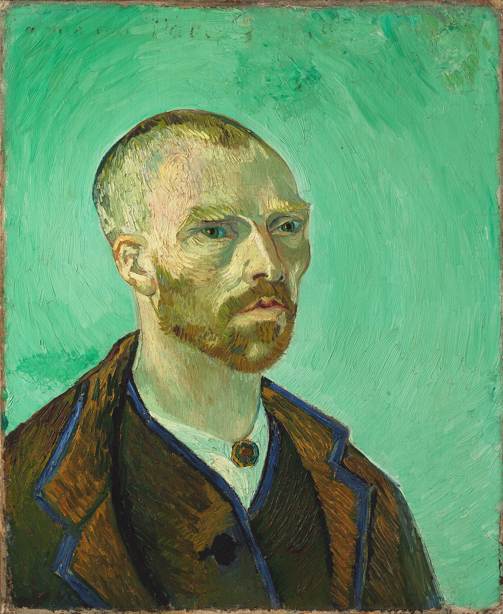 Vincent van Gogh, Self-Portrait Dedicated to Paul Gauguin (Bonze), 1888, Harvard Art Museum, Cambridge, MA, USA.
