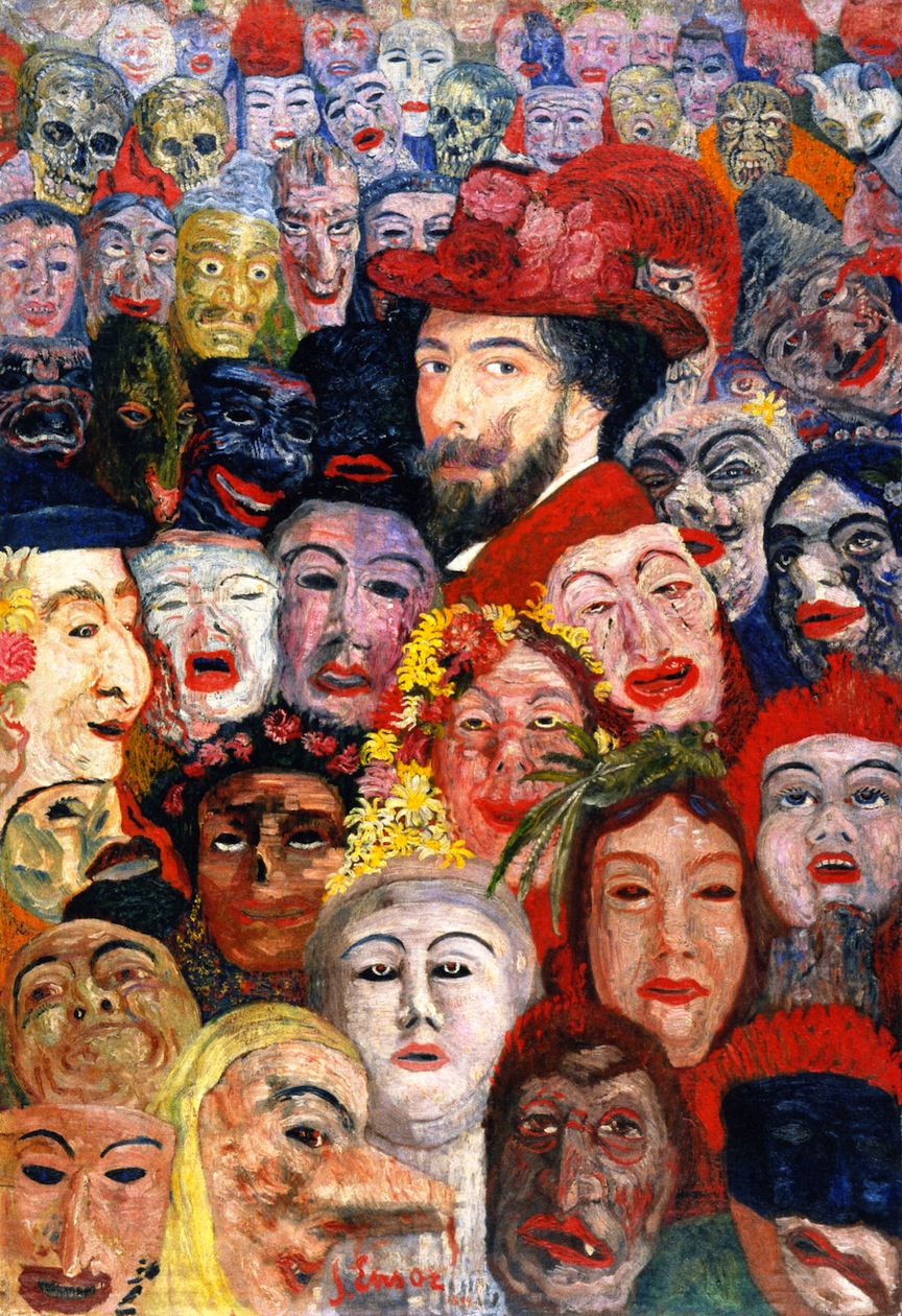 SelfPortrait with Masks [James Ensor] Sartle Rogue Art History