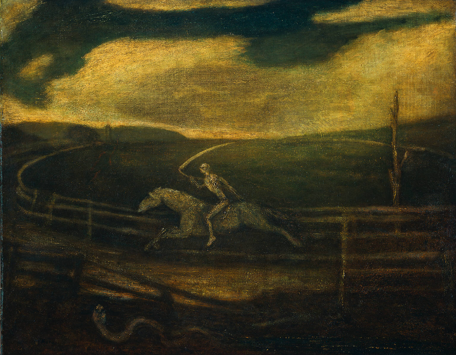 Image result for The Race Track (Death on a Pale Horse), by Albert Pinkham Ryder