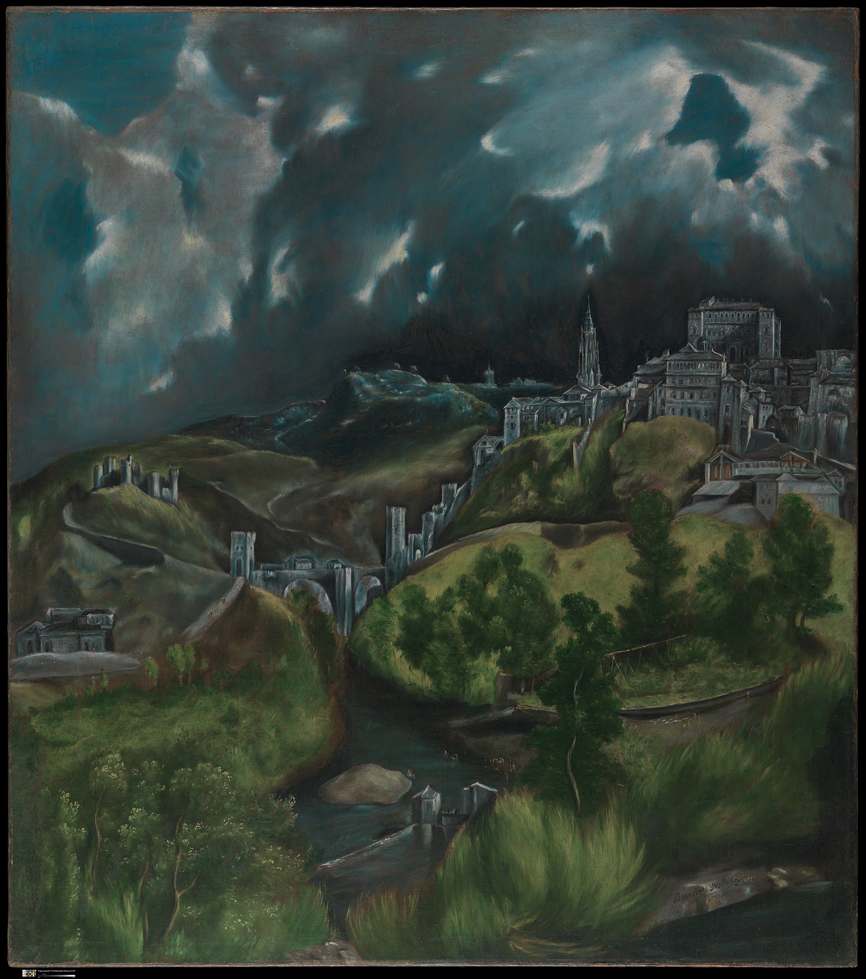 Toledo by El Greco   Giclee Canvas Print Repro 