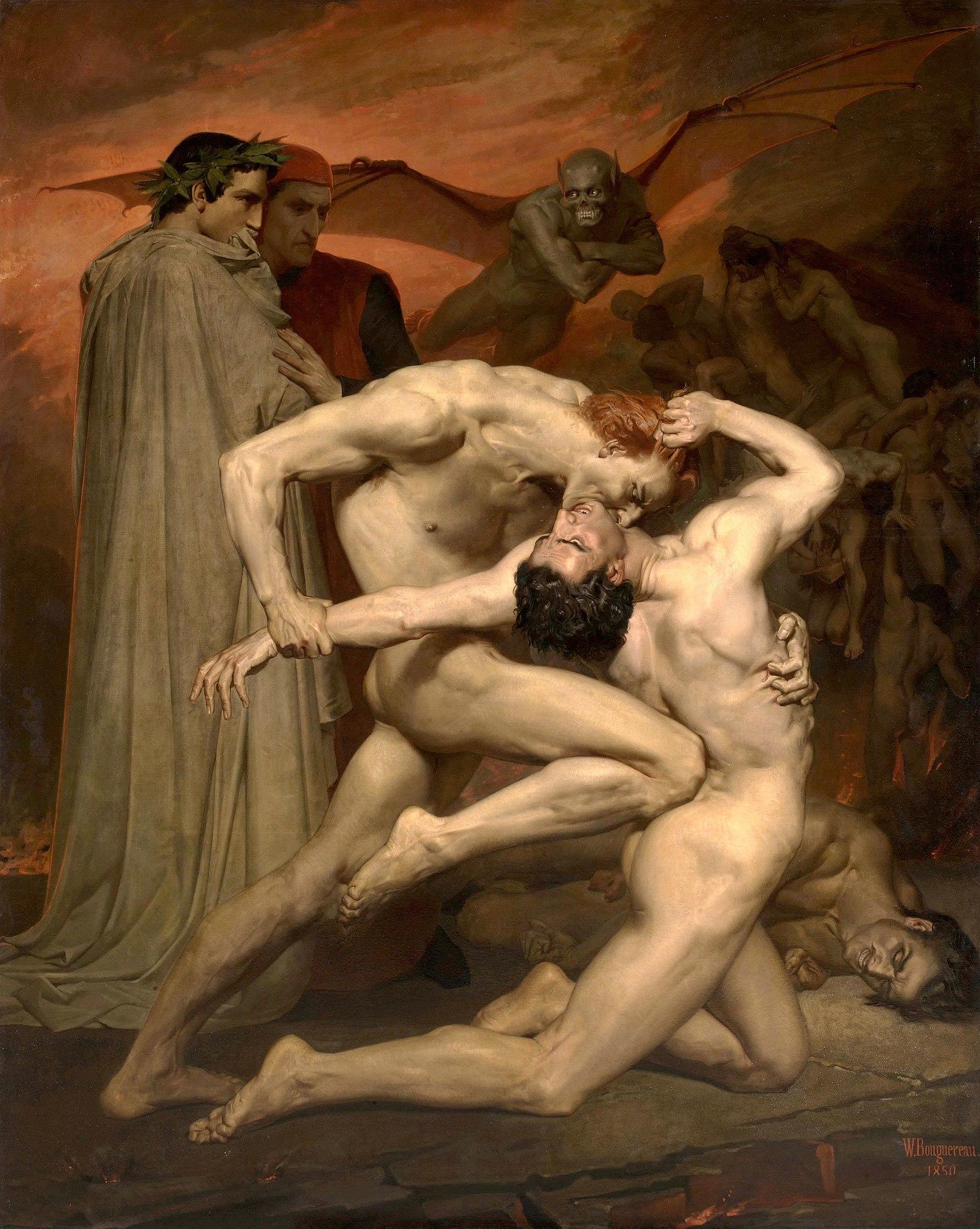 Dante and Virgil William-Adolphe Bouguereau Sartle image