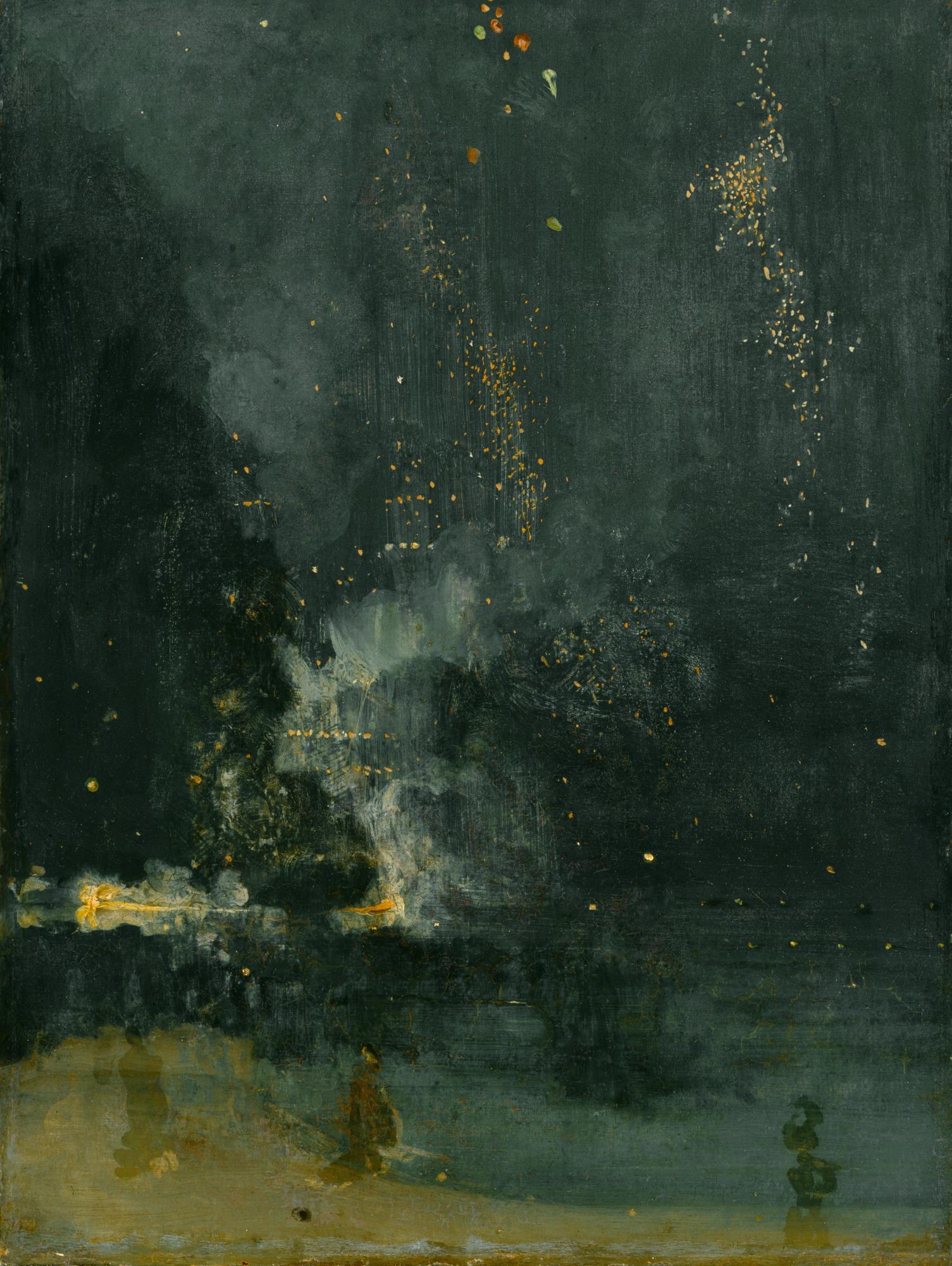 James Abbott Mcneill Whistler,ホイッスラー Nocturne in Black and Gold, the Falling Rocket [James Abbott