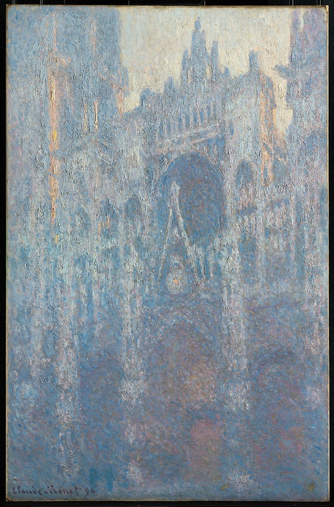 Rouen Cathedral, Portal, Morning Light [Claude Monet] | Sartle