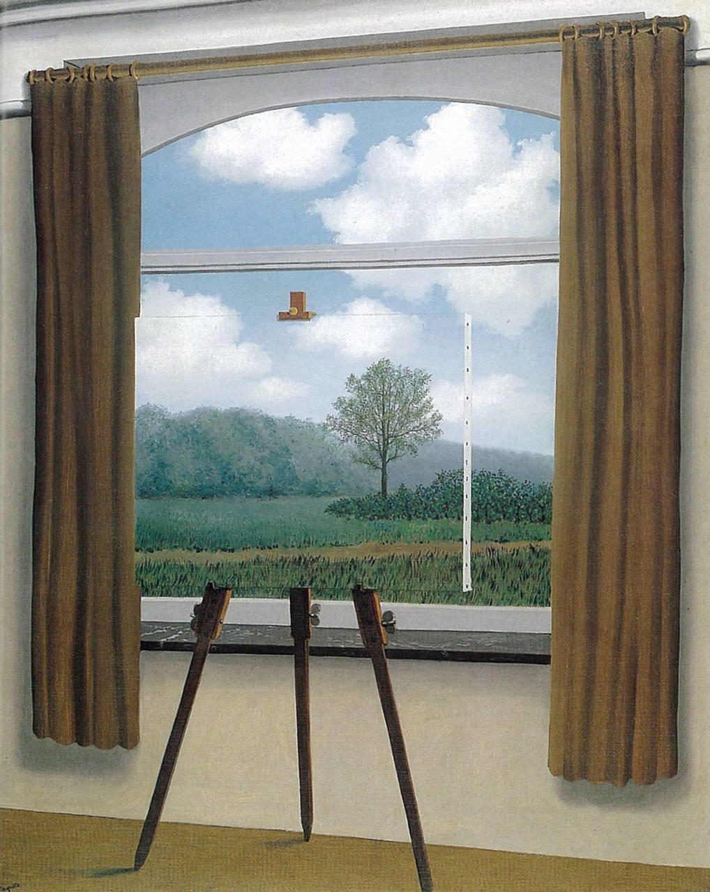 RENE MAGRITTE、LA CONDITION HUMAINE La condition humaine, 1935, 73×54 cm by René Magritte